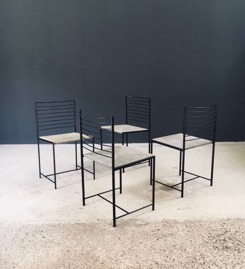 Postmodern Design "Alice" Dining Chairs By Cidue, Italy 1980's photo buy