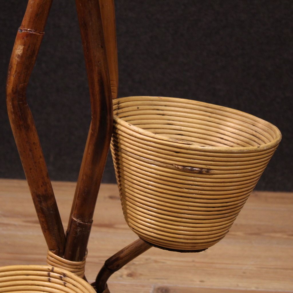 photo furniture Italian Design Bamboo Vase Holder From The 1960s