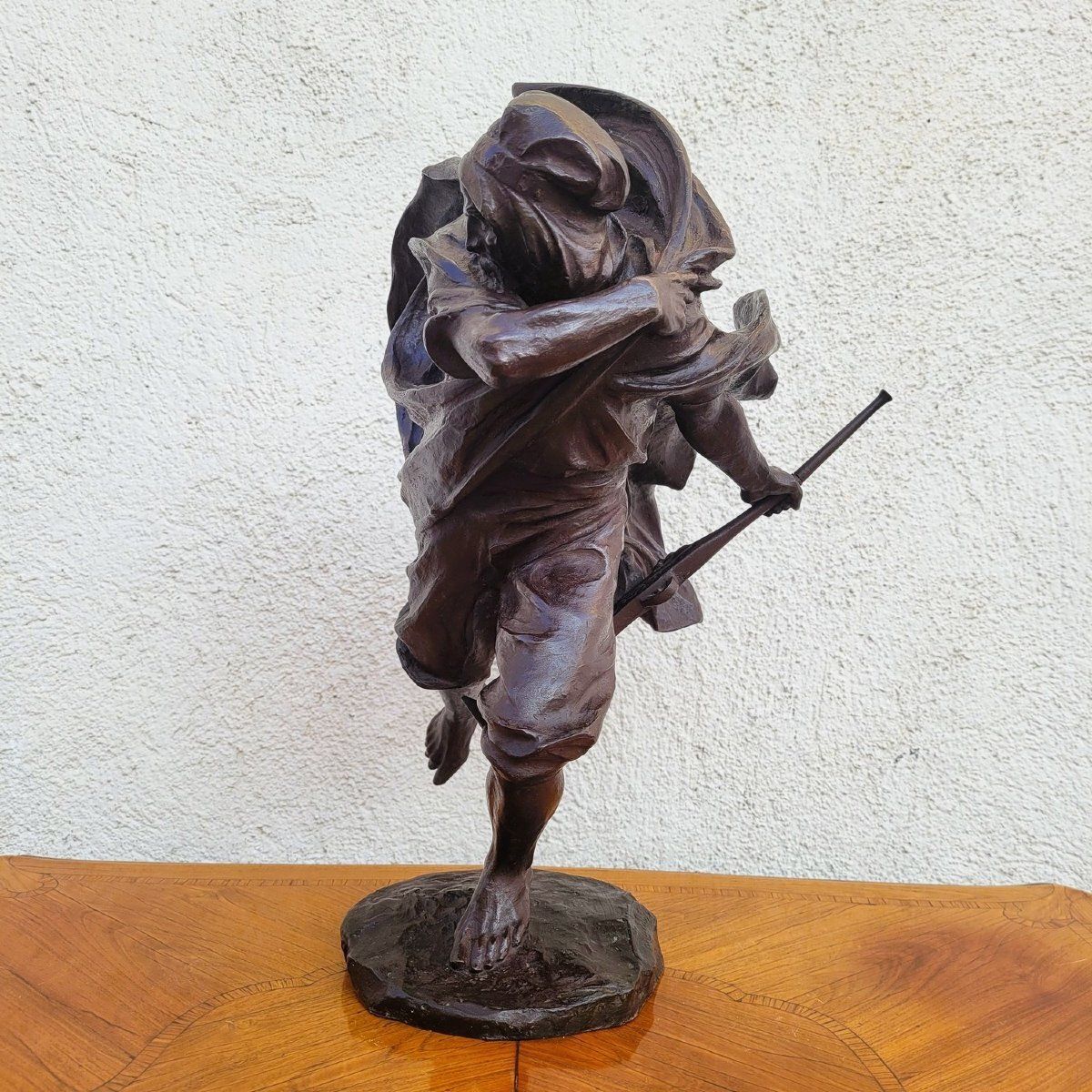 A Miniati, Arab Warrior, Signed Orientalist Bronze, Early 20th Century photo 1450.0