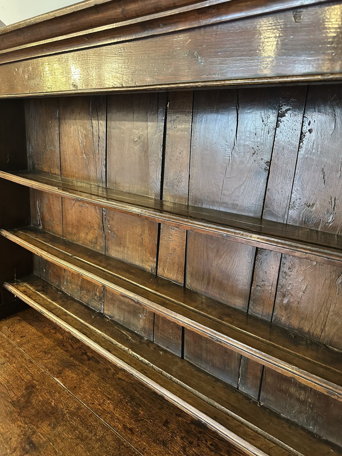 Georgian Solid Oak Dresser 18th Century In Great Condition photo vintage