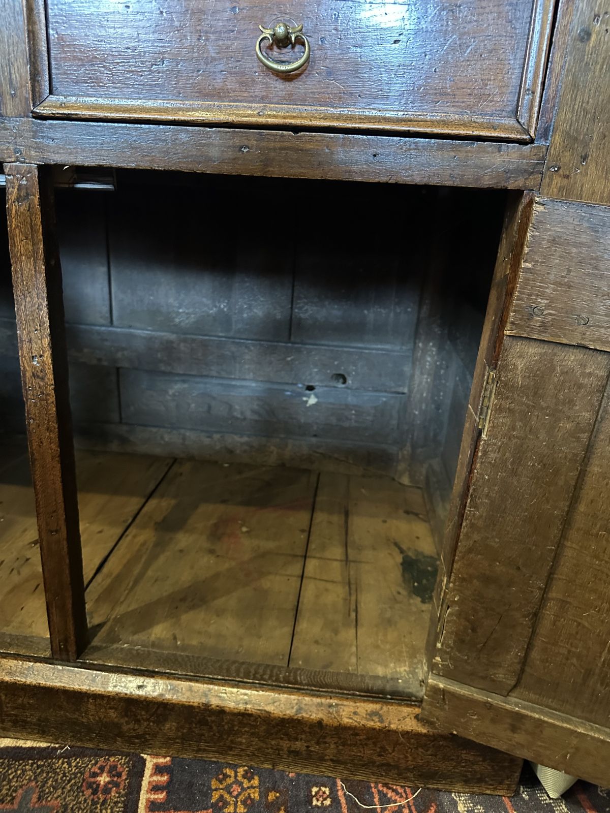 photo furniture Georgian Solid Oak Dresser 18th Century In Great Condition