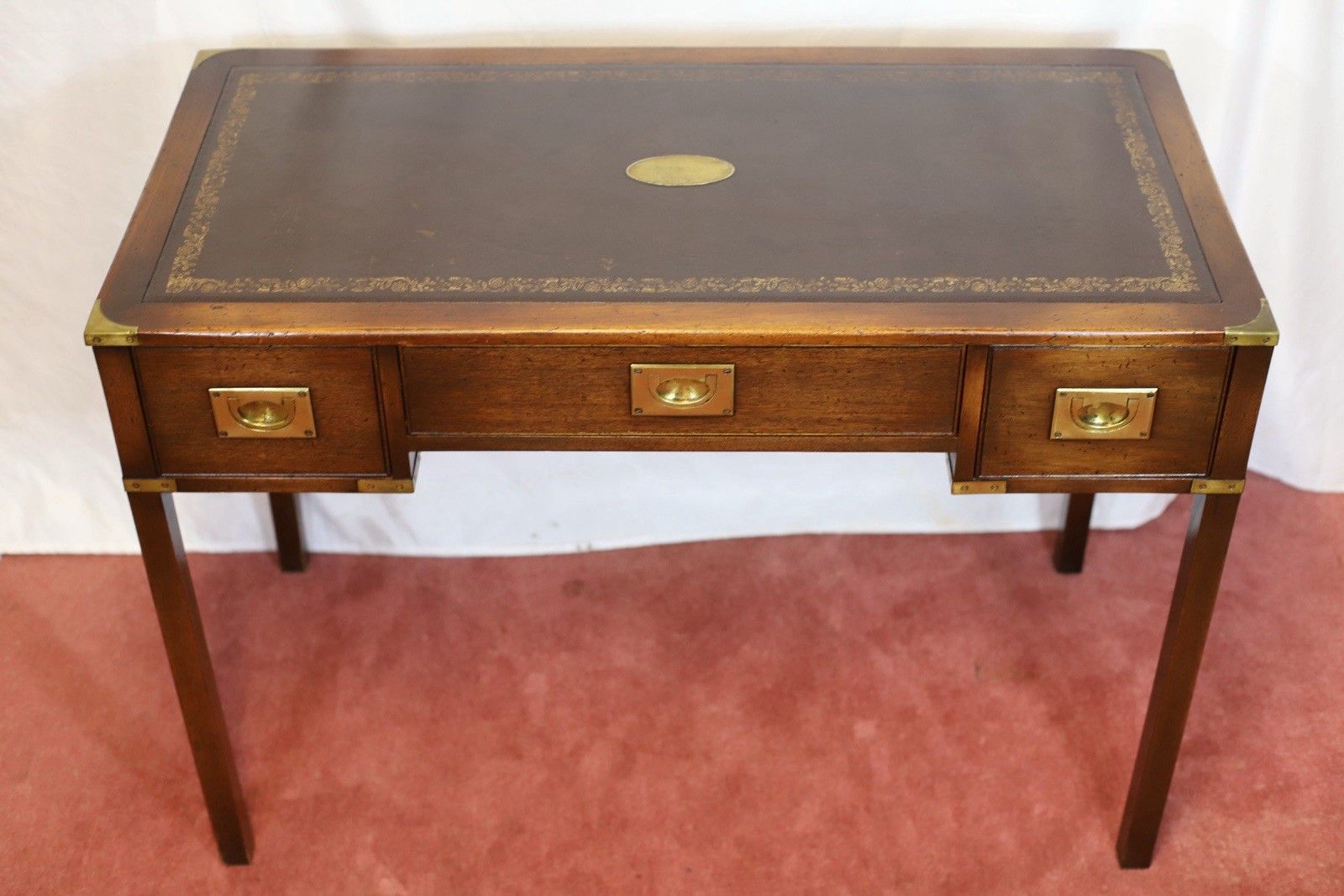Reprodux Bevan Funnell Lovely Military Campaign Style Writing Desk photo furniture
