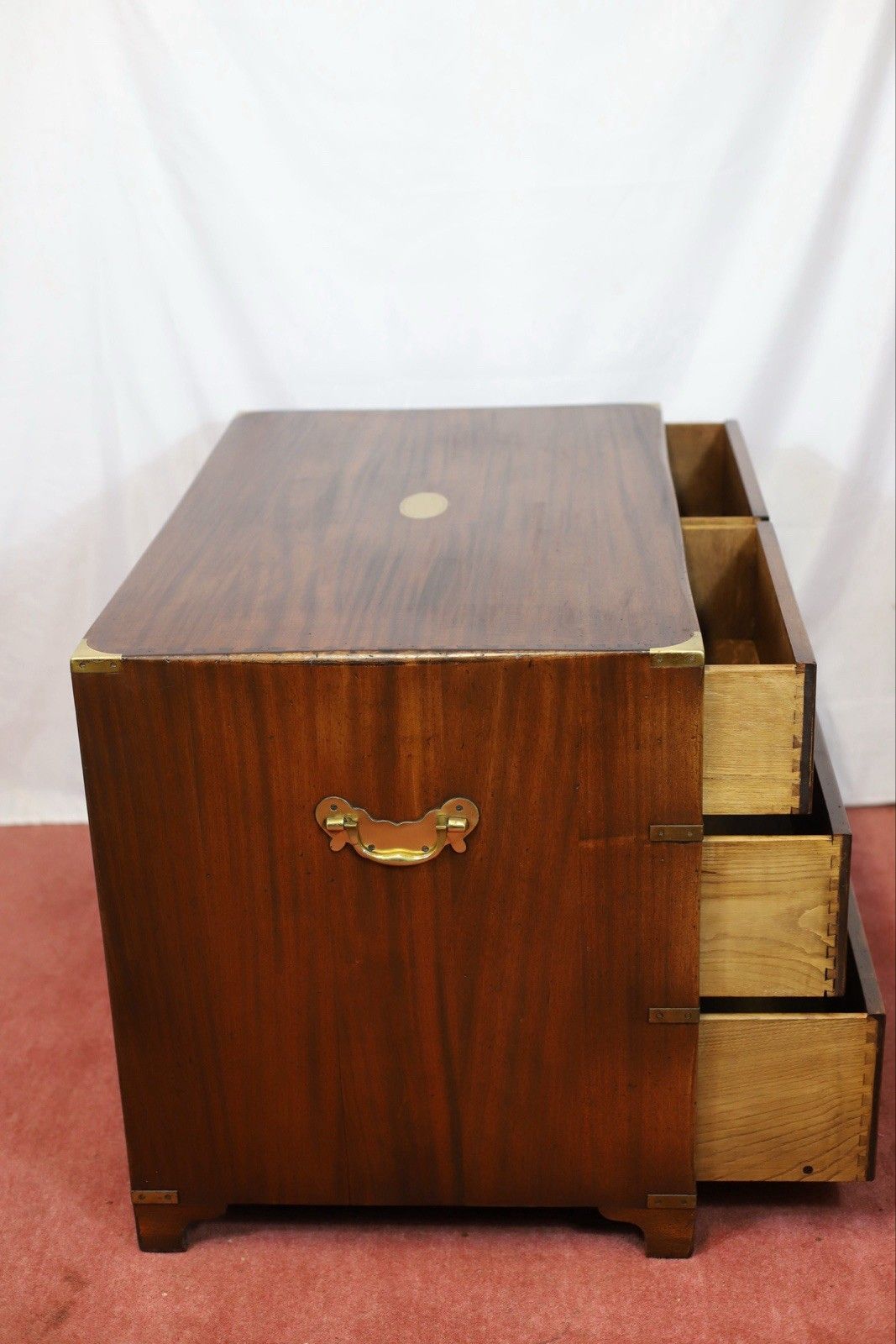 Reprodux Bevan Funnell Stunning Military Campaign Style Chest Of Drawers photo Furniture