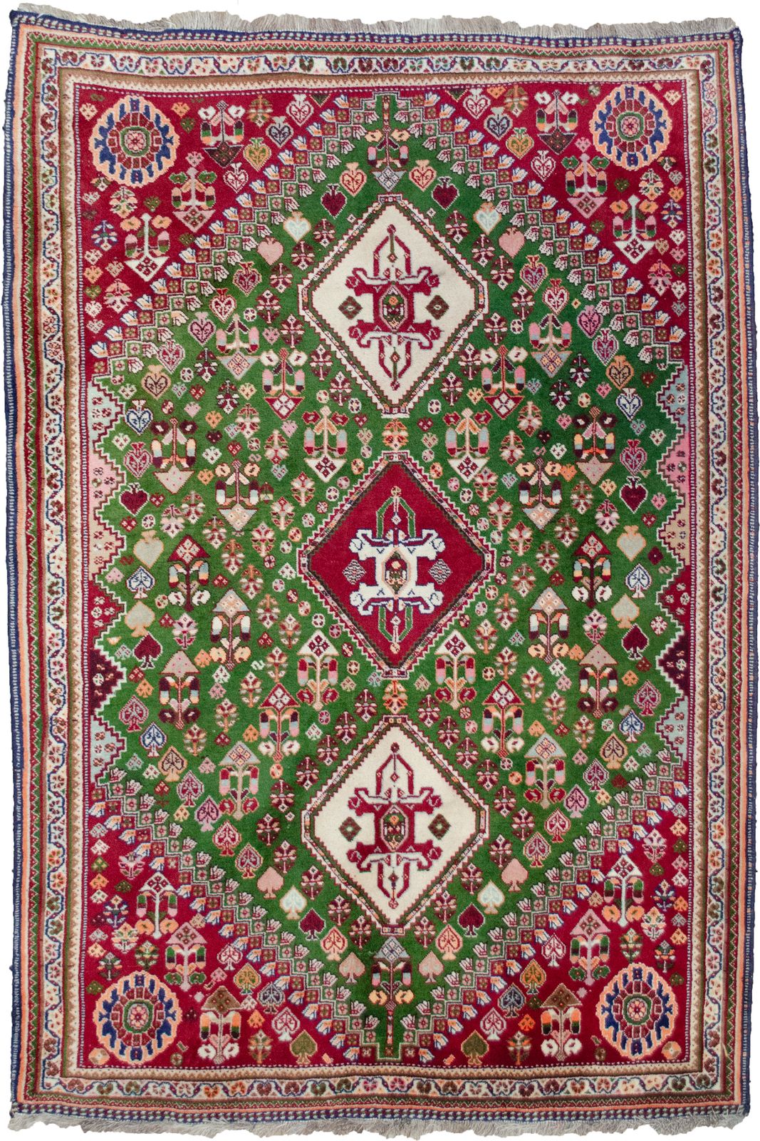 Vintage Qashqai Rug 164x116cm, 1990s