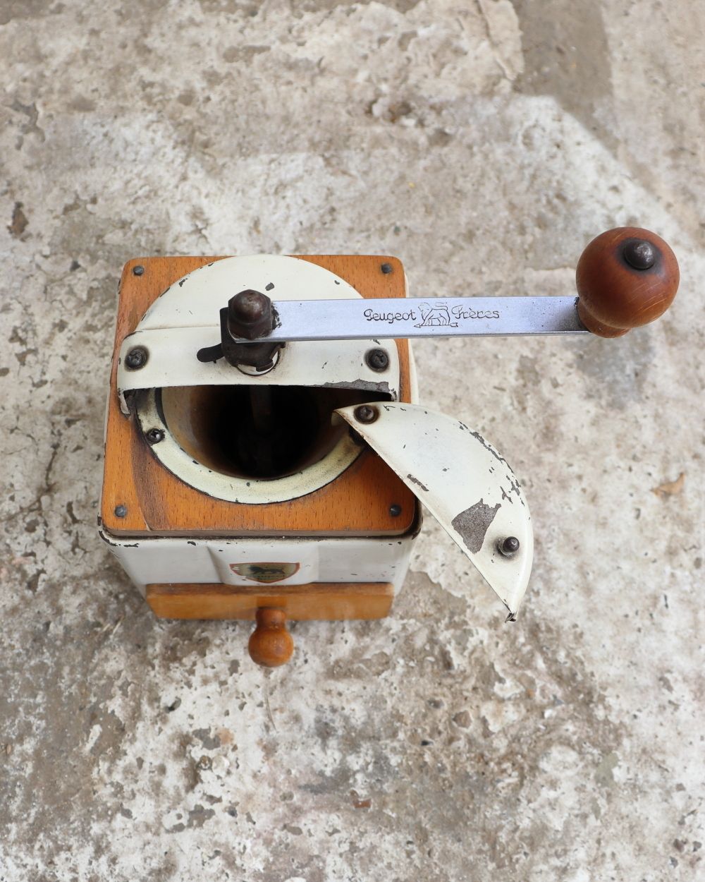 Mid Century Peugeot Frères Coffee Grinder photo for sale