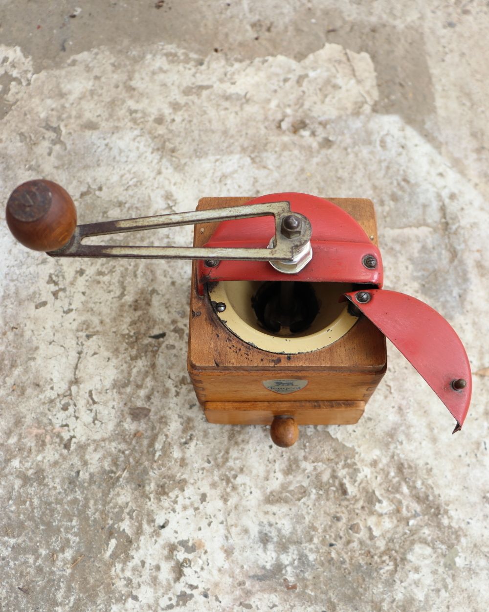 Mid Century Peugeot Frères Coffee Grinder photo vintage