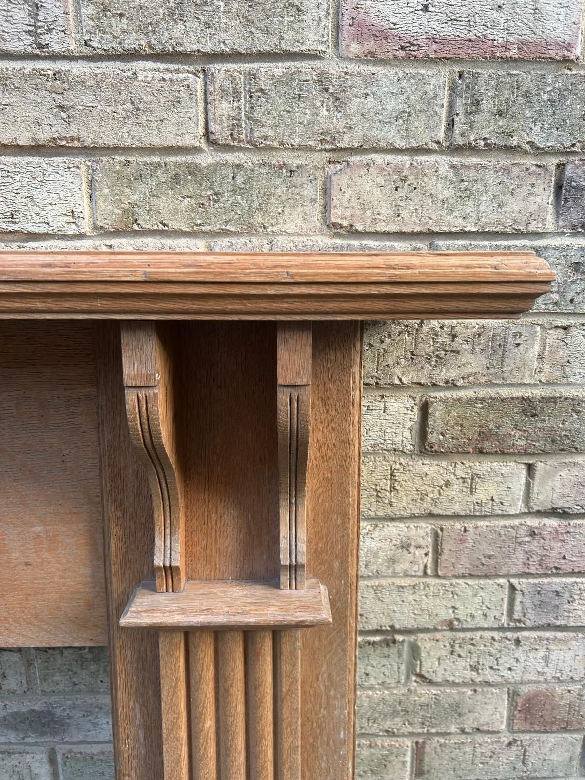Edwardian Oak Fireplace Surround photo Home Fixtures