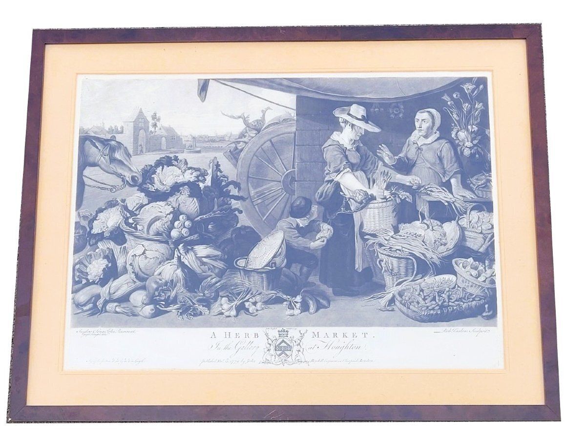 Art After F Snyders, Suite Of 5 Engravings On The "Markets" photo