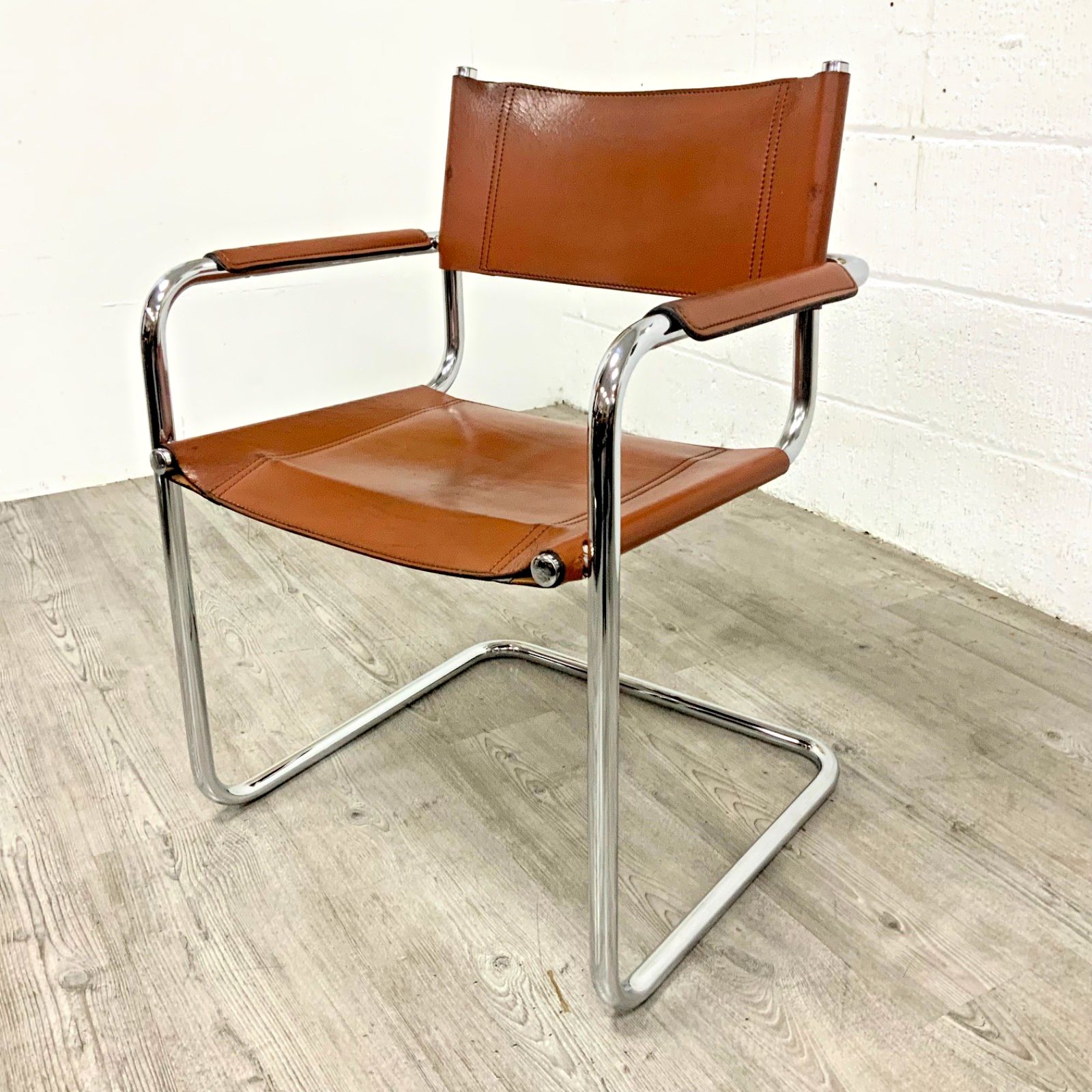 An Italian  Mart Stam  Marcel Breuer Model S34 Cantilever Dining Office Chair photo furniture