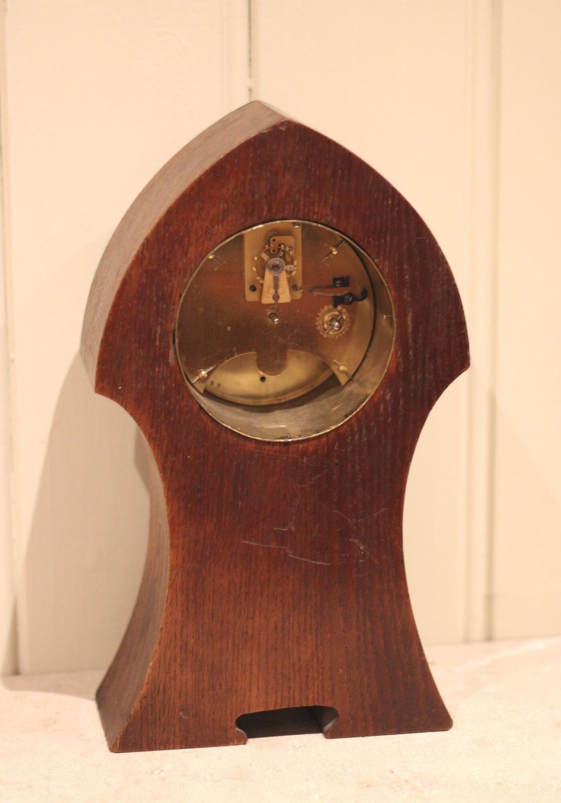 photo furniture Arts & Crafts Oak Mantel Clock