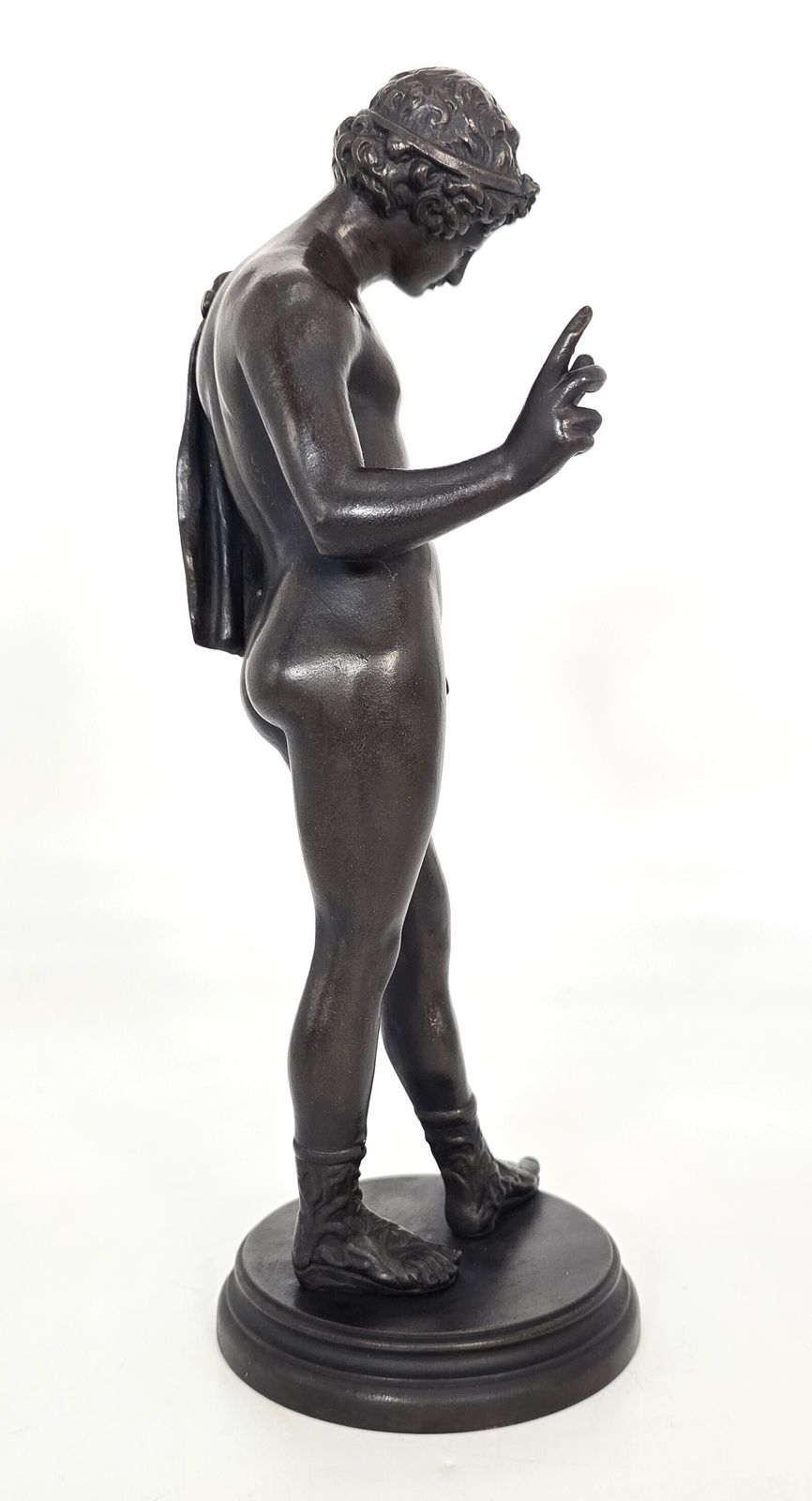 19th Century Bronze Study Of  Narcissus, Circa 1890, Italian Grand Tour Period photo Home Decor