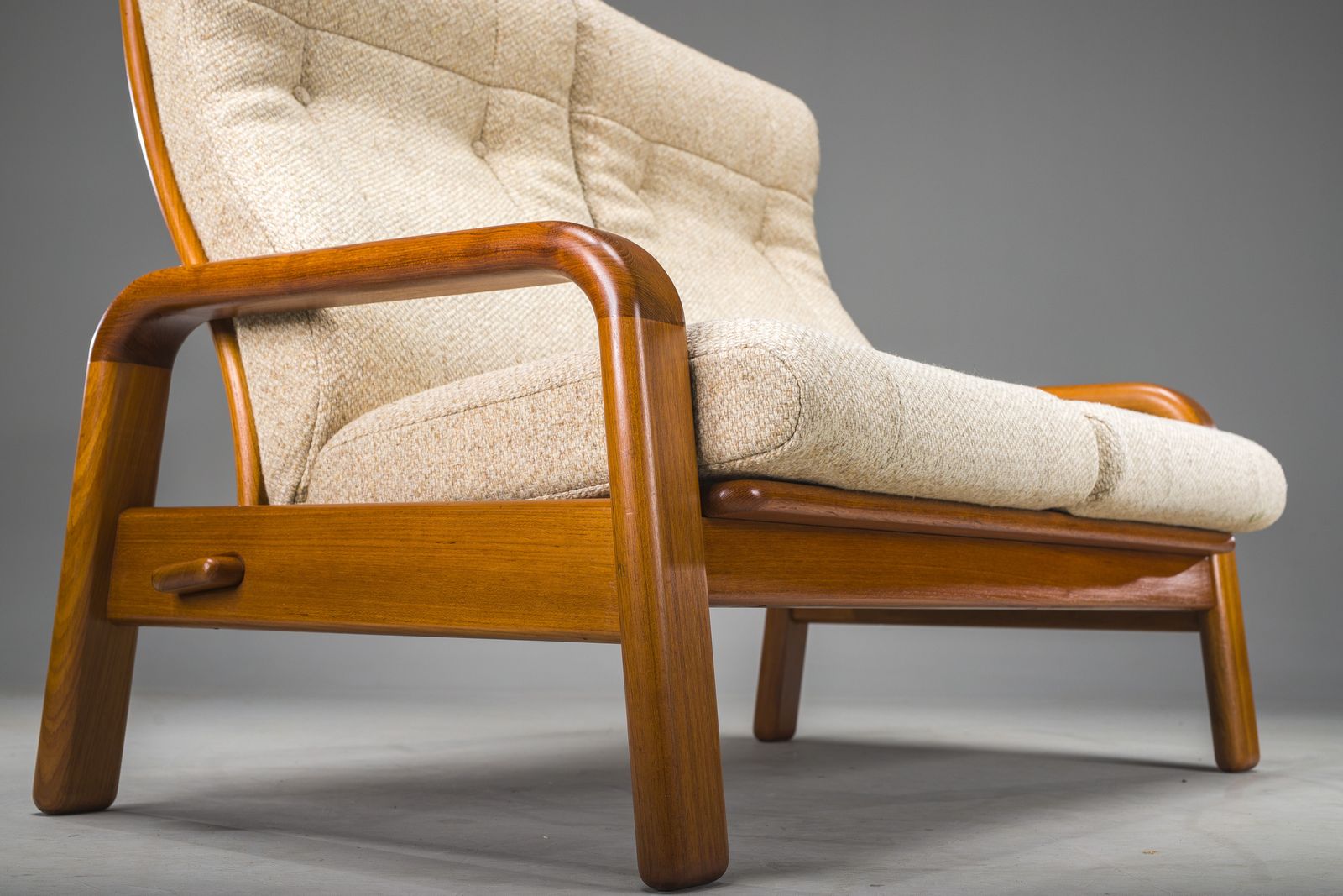 photo buy Mid Century Modern Danish Two Seater Teak Sofa, 1960s