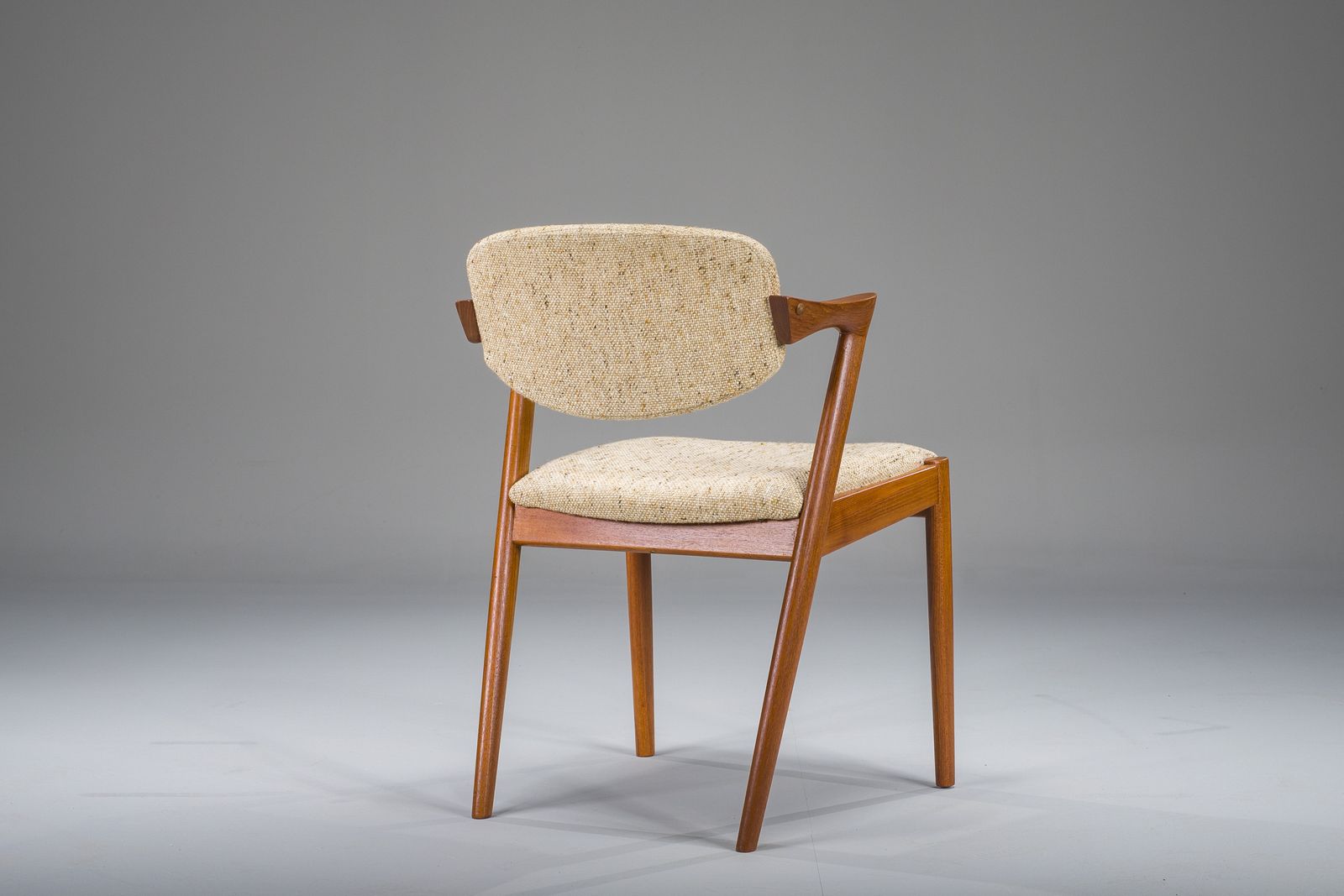 Mid Century Modern Teak Model 42 Chair By Kai Kristiansen For Schou Andersen, 1960s photo for sale