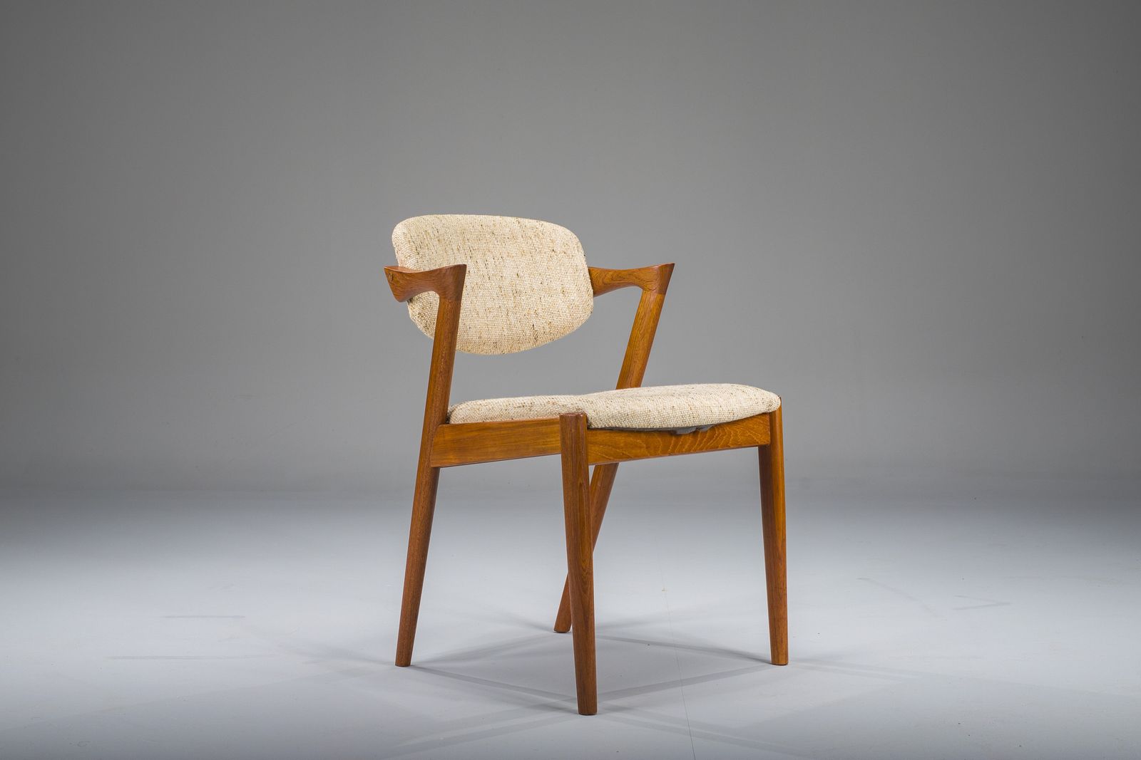 Mid Century Modern Teak Model 42 Chair By Kai Kristiansen For Schou Andersen, 1960s