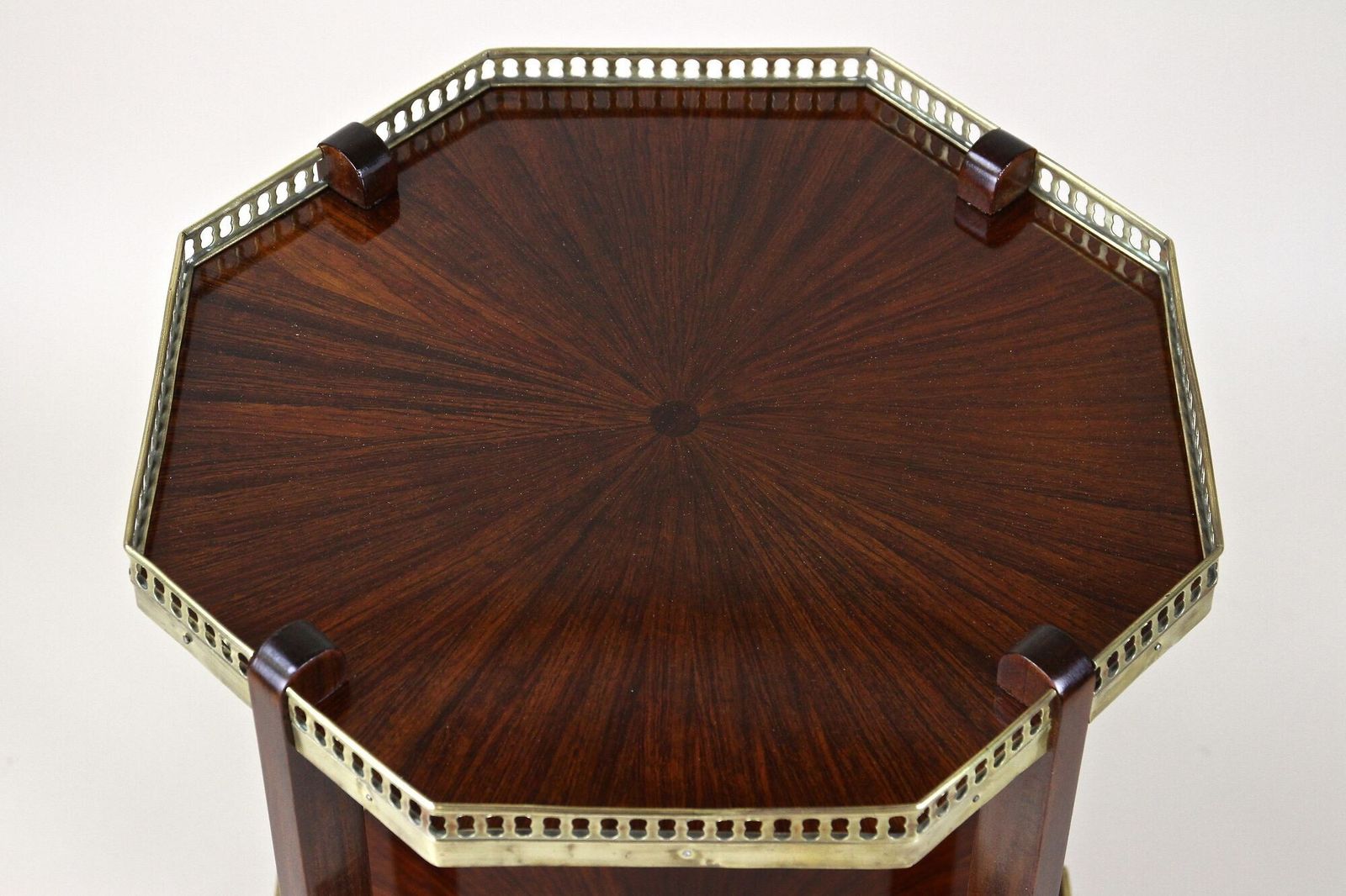 19th Century Octagonal Mahogany Side Table, Napoleon III, France Circa 1870 photo for sale