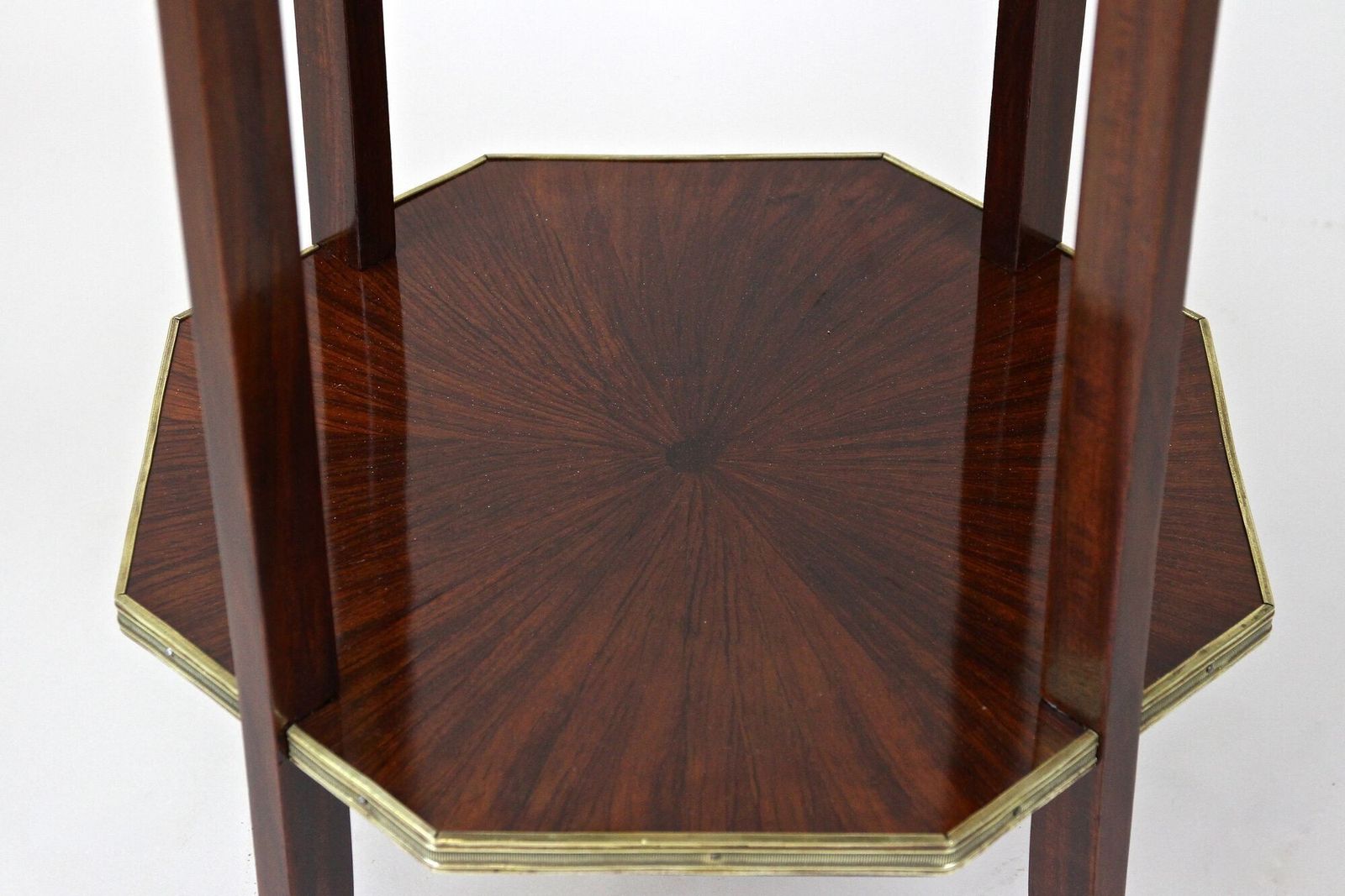 19th Century Octagonal Mahogany Side Table, Napoleon III, France Circa 1870 photo Furniture