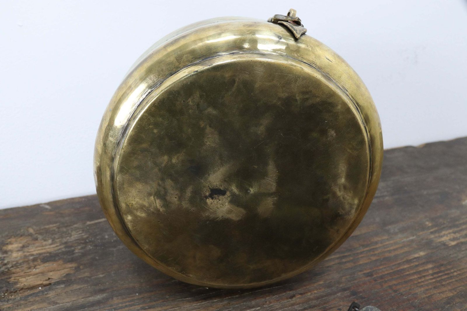 photo buy Early 20th Century Hand Carved Indian Brass Chapati Box