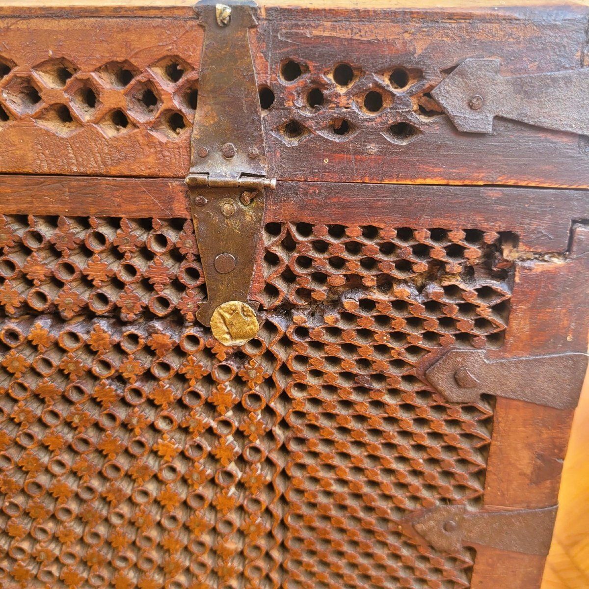 Russian Wooden Box, In The Style Of The Abramtsevo Workshop, 19th Century photo vintage