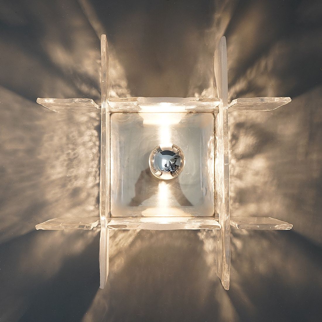 photo vinterior “Lp269” Ceiling Light By Carlo Nason For Av Mazzega, 1970s