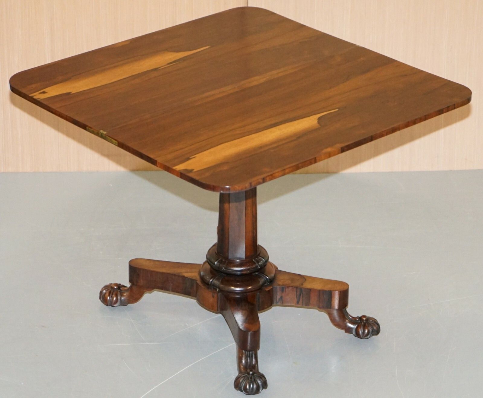Stunning Original J Kendell & Co Circa 1830 Rosewood Tea Card Table Sublime photo vintage