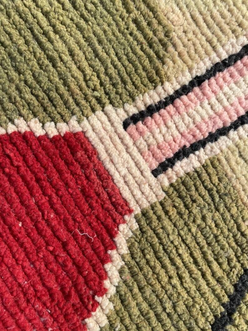 Fabulous Boujad Rug, Authentic Moroccan Rug, Azilal Rug, Abstract Multicolored Carpet, Handmade Moroccan Rug, Bohemian Rug photo vinterior