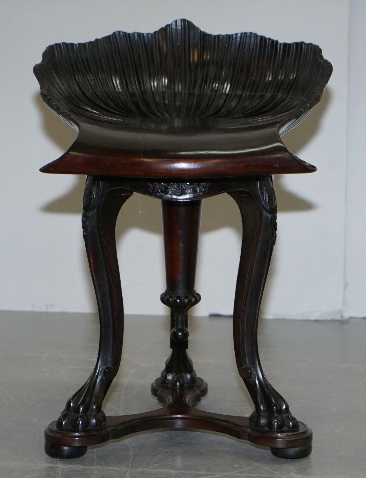 Very Rare 19th Century 1880 Italian Venetian Grotto Fantasy Stool Height Adjust photo vintage
