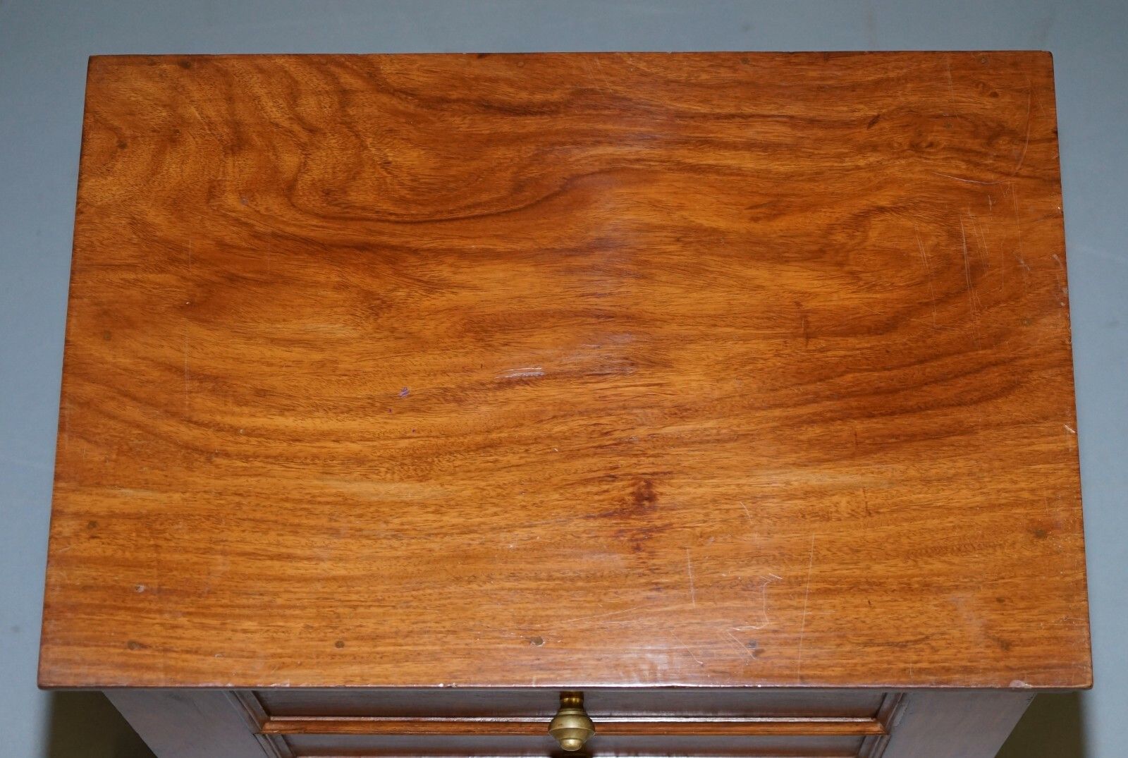 Furniture Stunning Suite Of Panelled Mahogany Chests Of Drawers Ornately Carved Bases photo