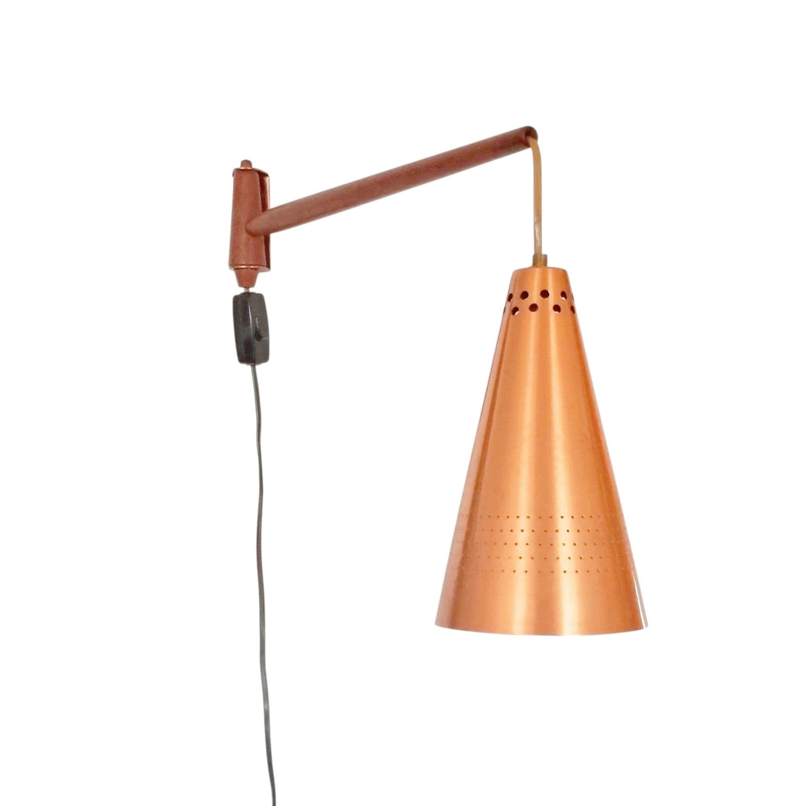 Mid Century Scandinavische Draaibare Wandlamp Van Hans Agne Jakobsson, Zweden, Jaren 1960