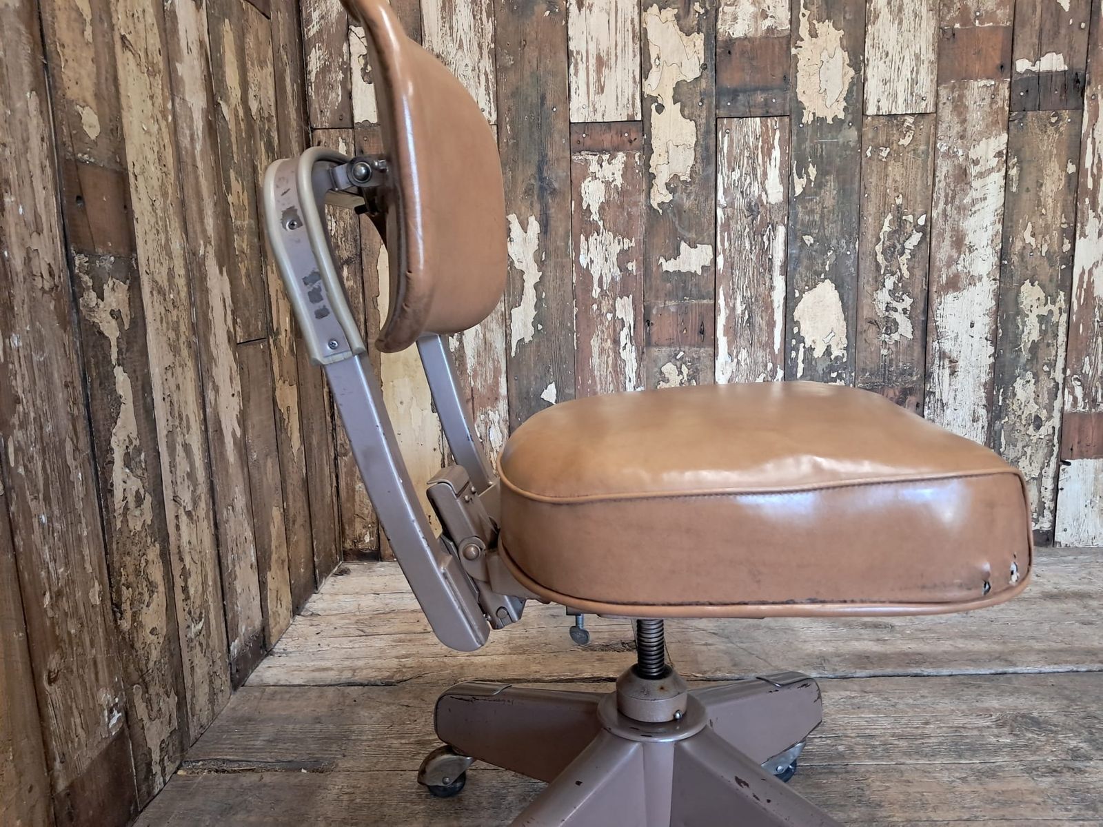 Mid Century Office Tanker Chair photo vintage