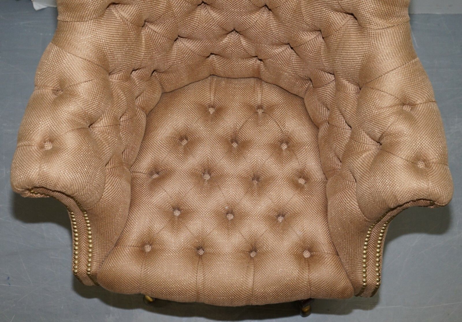 One Of A Kind Fully Restored Mahogany Chesterfield Captains Directors Armchair photo 2500.0