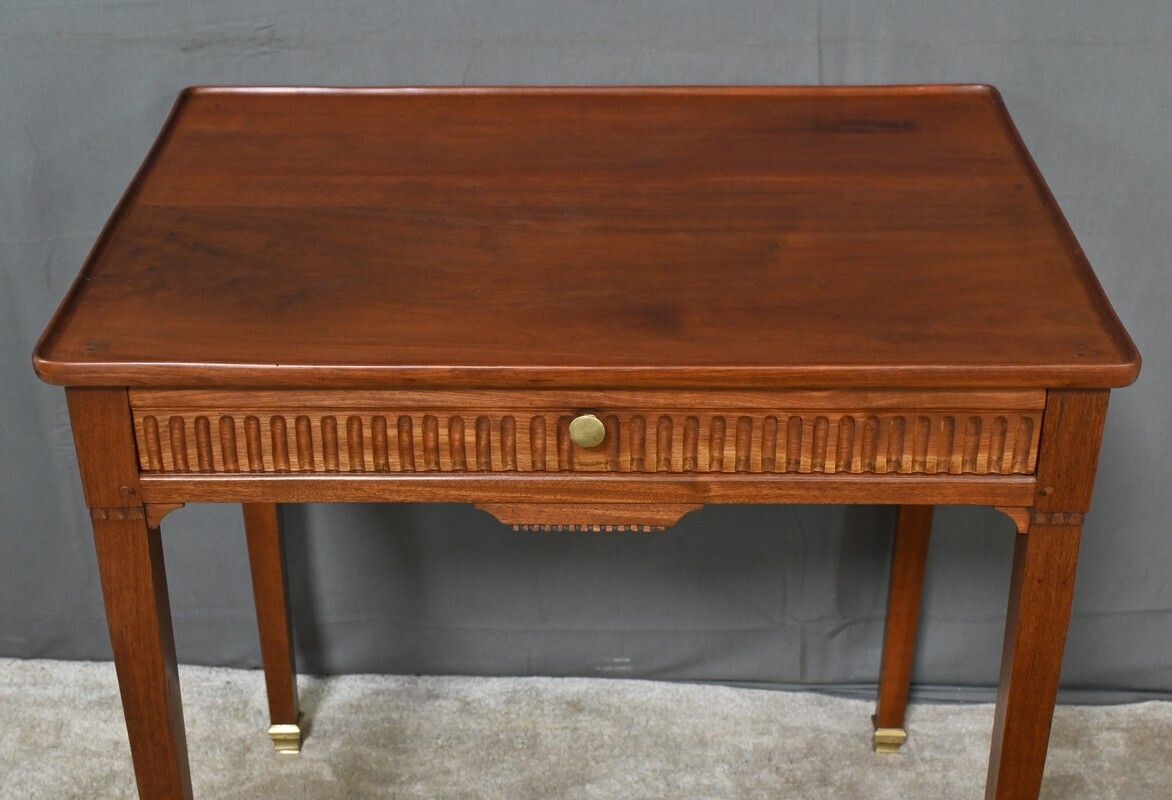 Mahogany Cabaret Table, Louis XVI Style – Early 19th Century photo vinterior