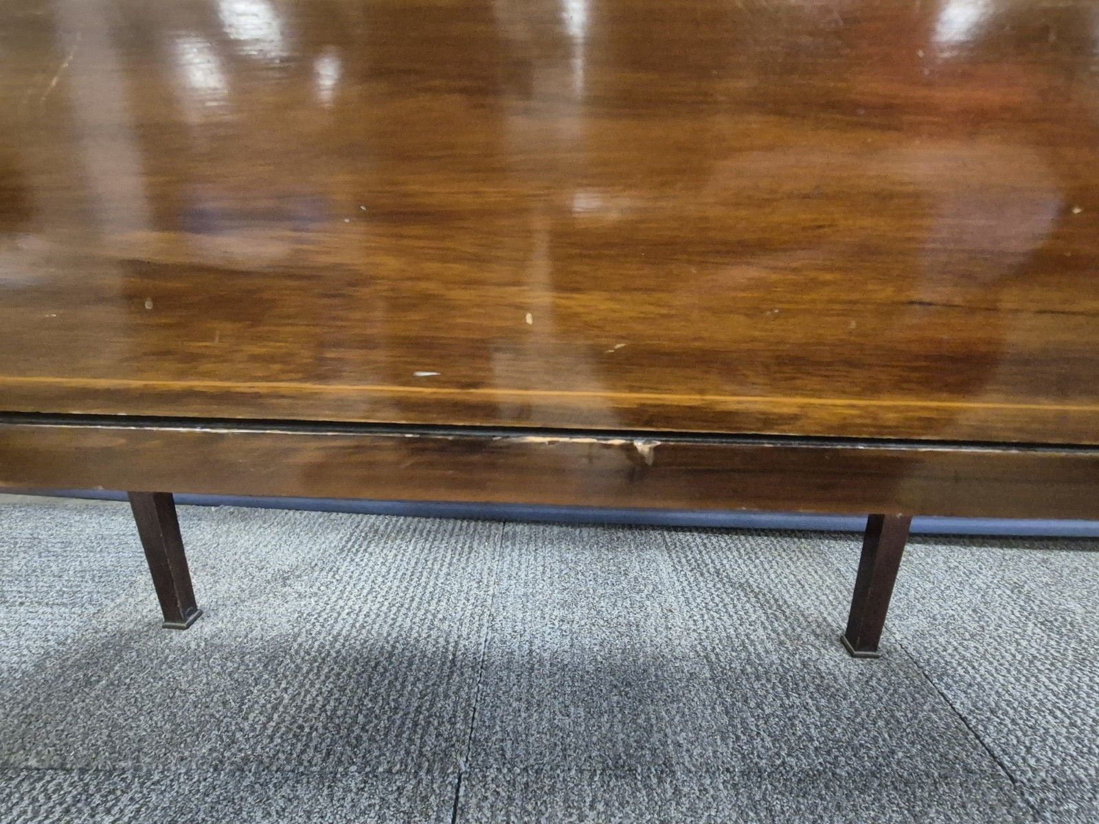 photo furniture Small Edwardian Mahogany Two Door Dresser With Mirror