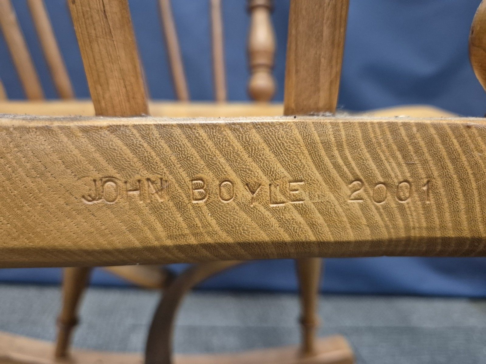 photo for sale Wooden Windsor Rocking Chair Hand Made