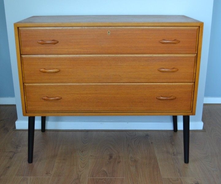 Mid Century Teak Chest Of Drawers photo furniture