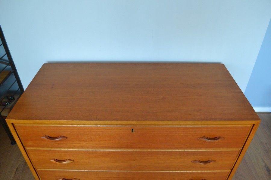 Mid Century Teak Chest Of Drawers photo Furniture