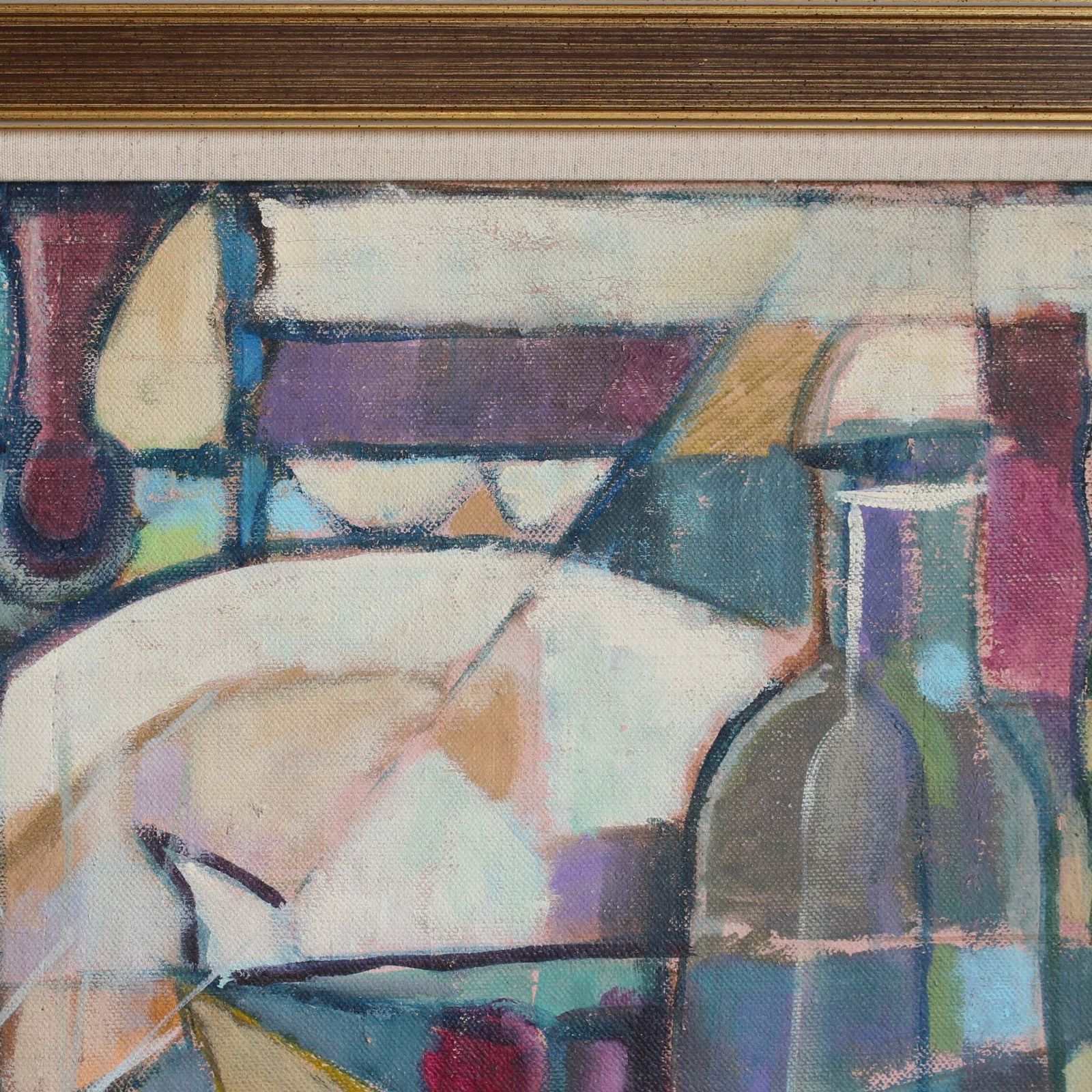 'Cubist Still Life With Bottles' (Circa 1980s–90s) photo vinterior
