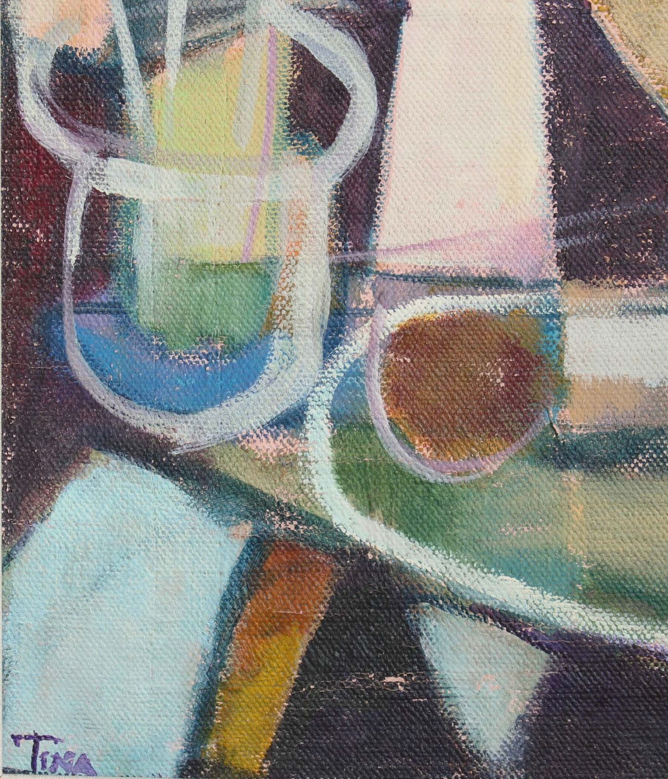 photo vinterior 'Cubist Still Life With Bottles' (Circa 1980s–90s)