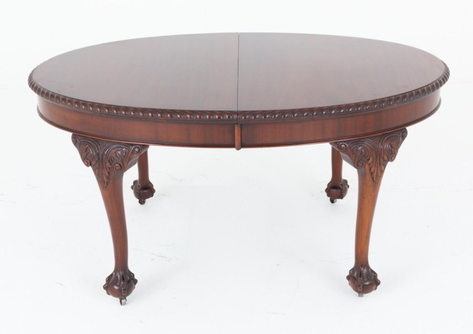 Chippendale Dining Table Extending Mahogany 1890 Revival photo furniture