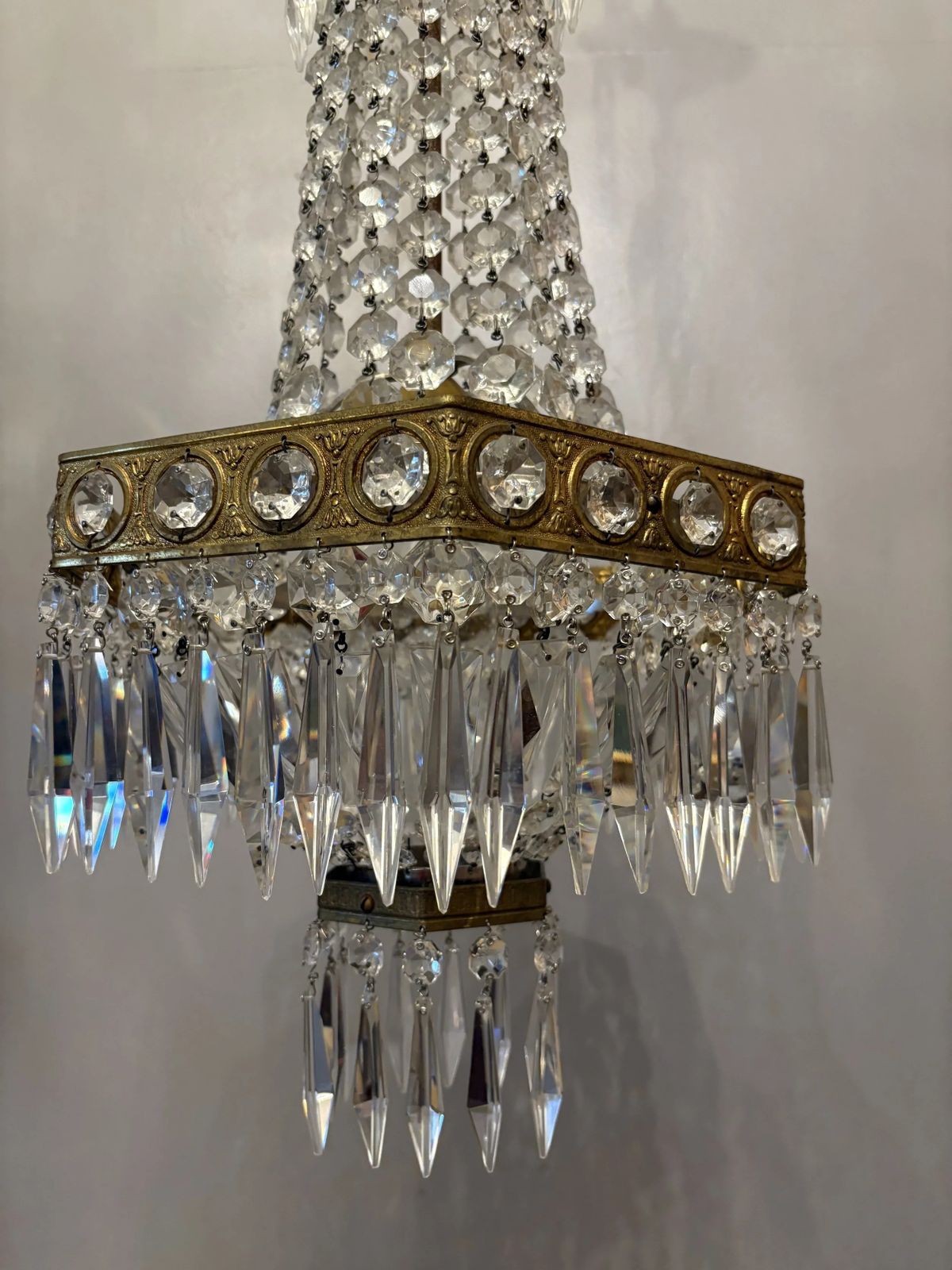 Italian Empire Style Chandelier photo vinterior