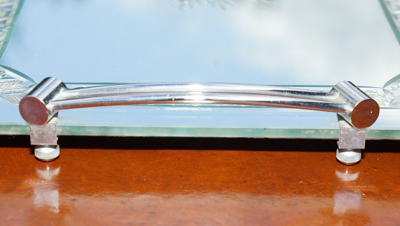Home Decor Exquisite Hand Made In Italy Venetian Etched Glass Tray Bought It Asprey & Co photo