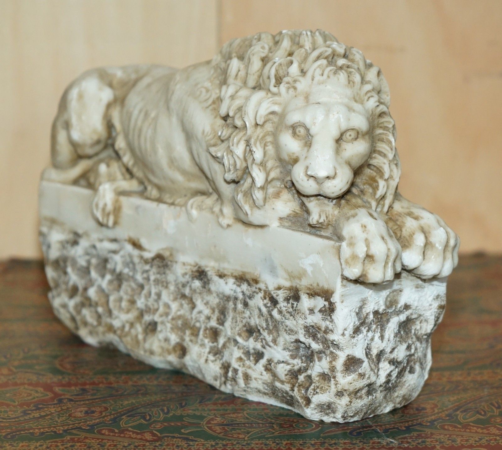 Pair Of Antique Italian Antonio Canova Corcoran Gallery Of Art Washington Lions photo for sale