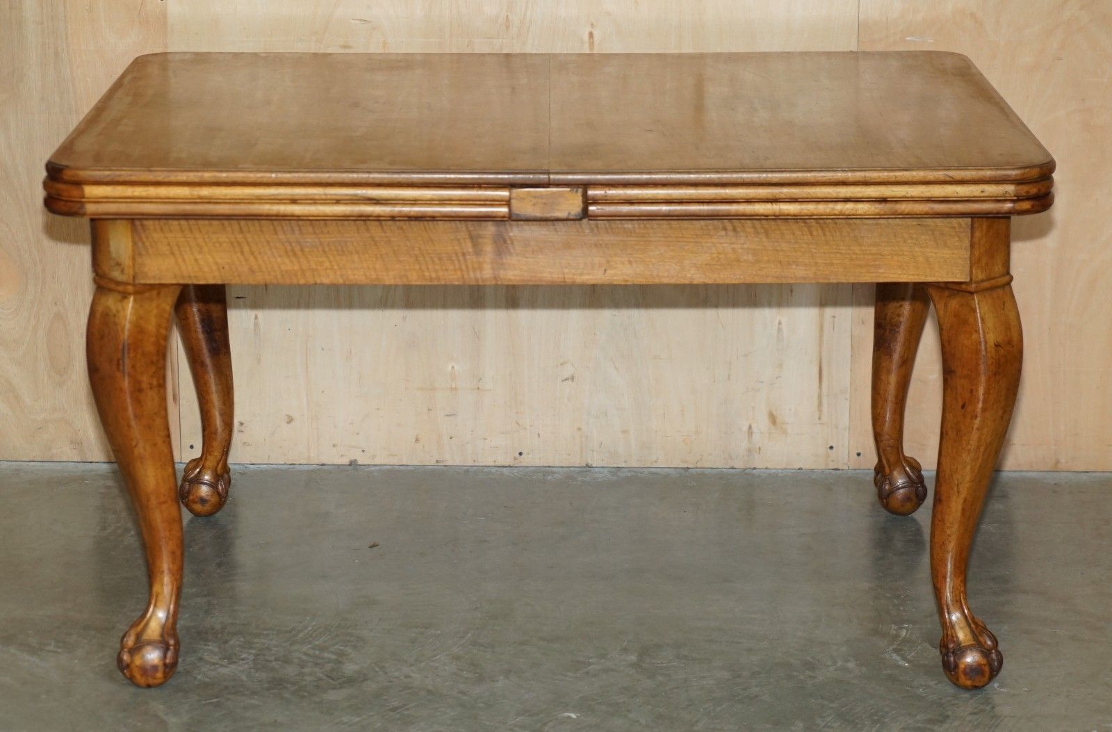 Massively Extending Antique French Walnut Art Deco Claw & Ball Dining Table photo for sale