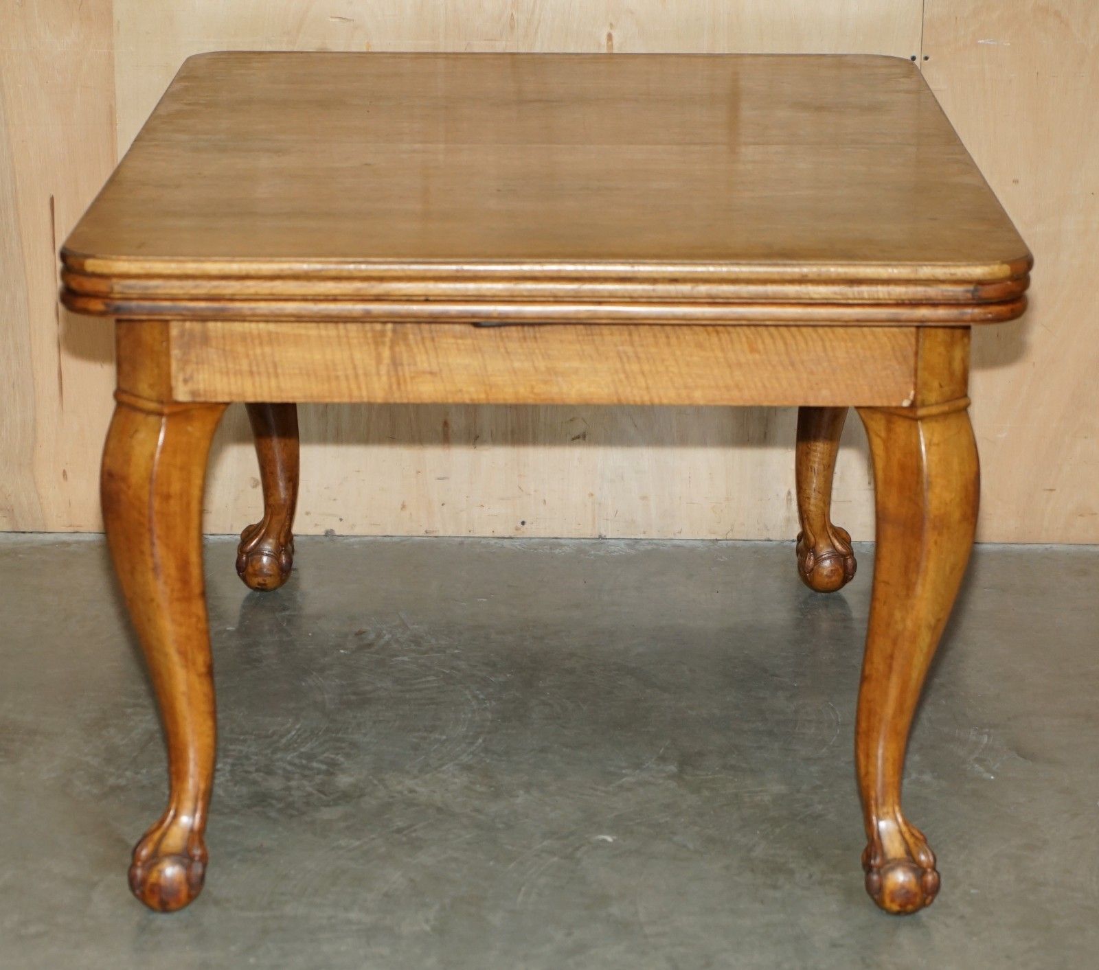 Furniture Massively Extending Antique French Walnut Art Deco Claw & Ball Dining Table photo
