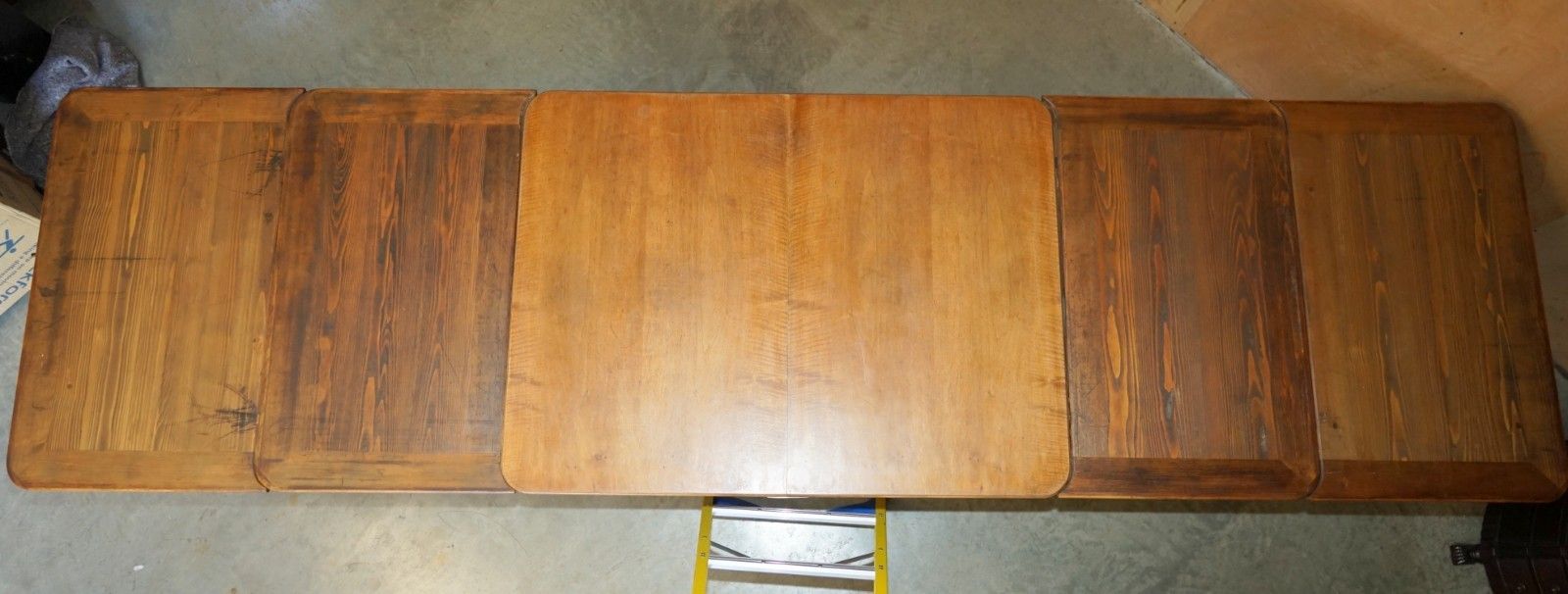 photo vintage Massively Extending Antique French Walnut Art Deco Claw & Ball Dining Table