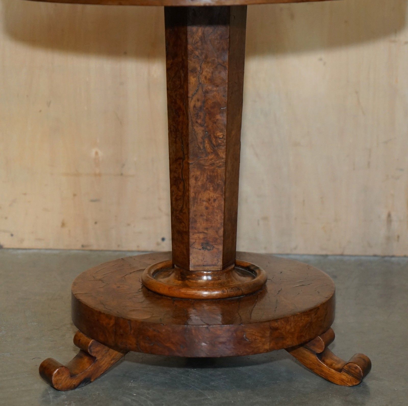 Super Rare Original Victorian Pollard Oak Side End Lamp Wine Table Patina!!!!!!! photo vintage