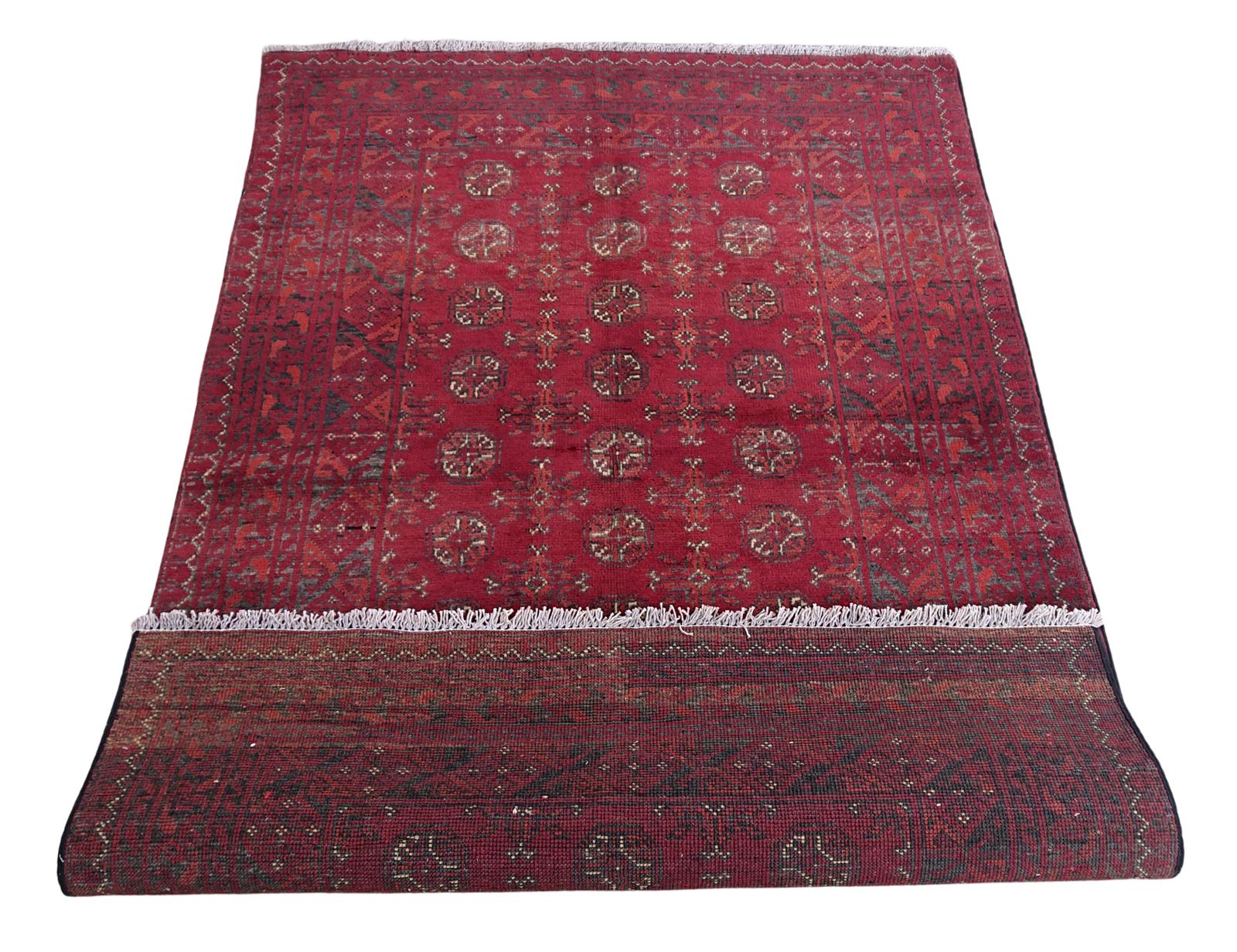 4x6 Bokhara Tribal Khal Mohammadi Geometric Area Rug photo 438.0