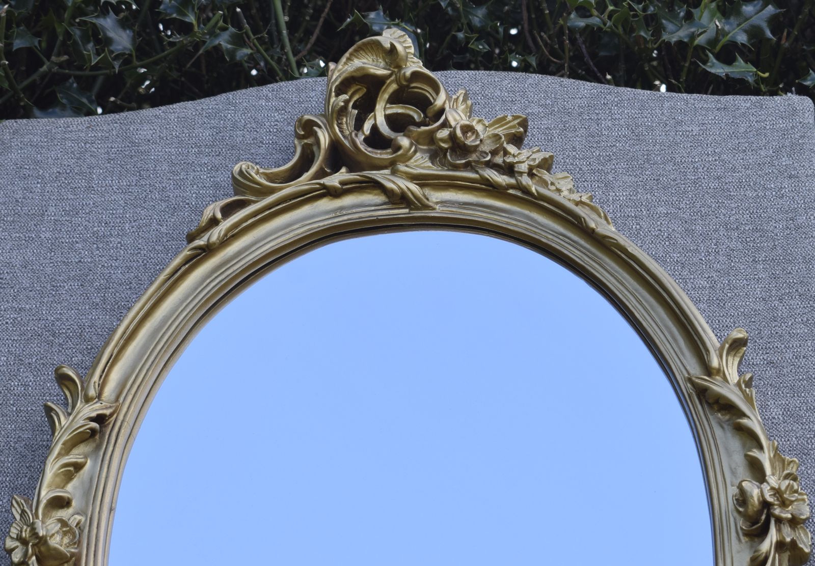 195.0 Oval Rococo Style Mirror, 1960s photo