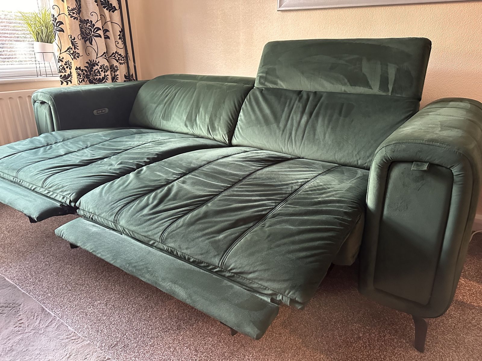 Dfs Trip 3 Seater Power Recliner 2 Piece Suite photo for sale