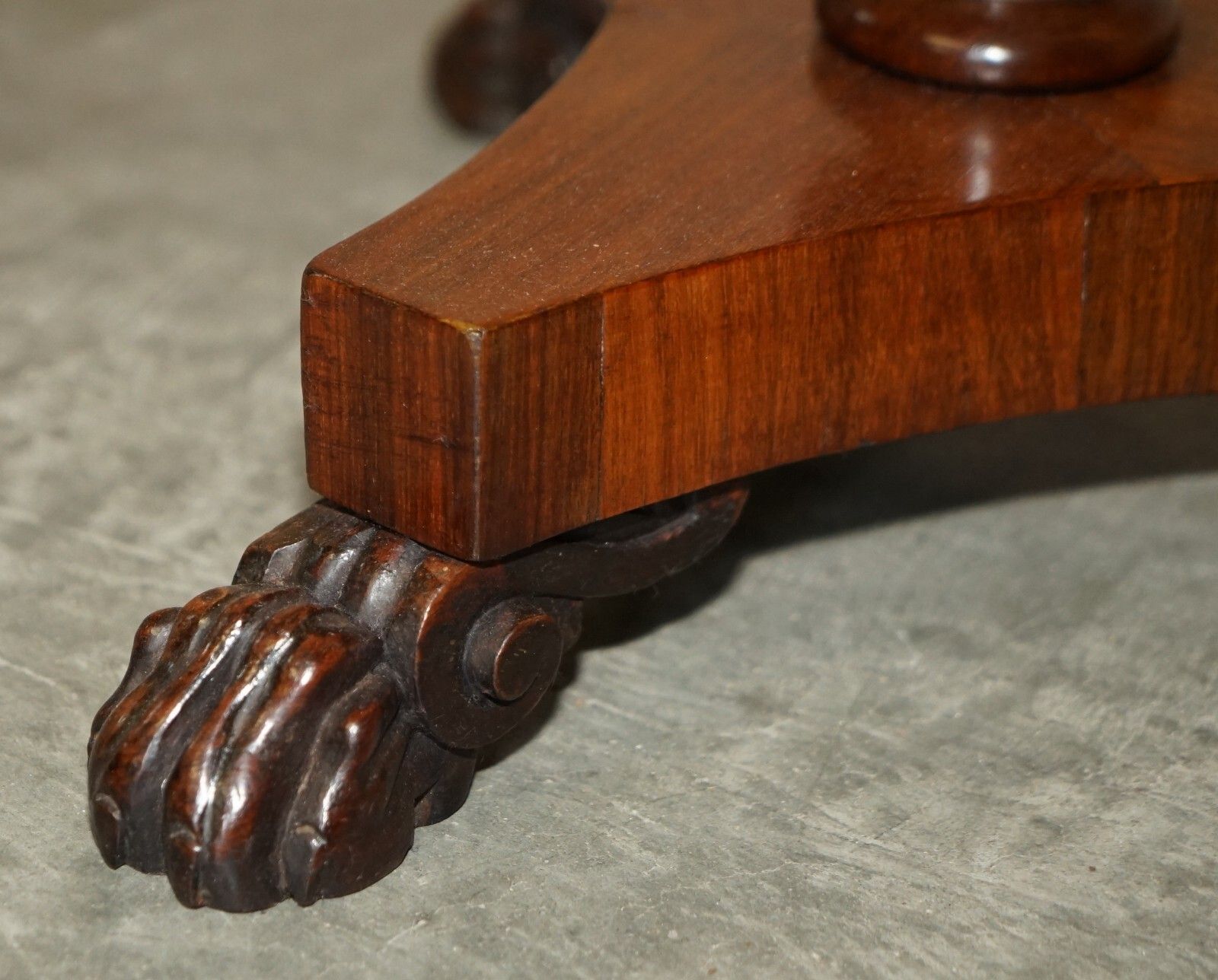 Important Antique Restored William IV 1830 Occasional Side End Wine Lamp Table photo vintage