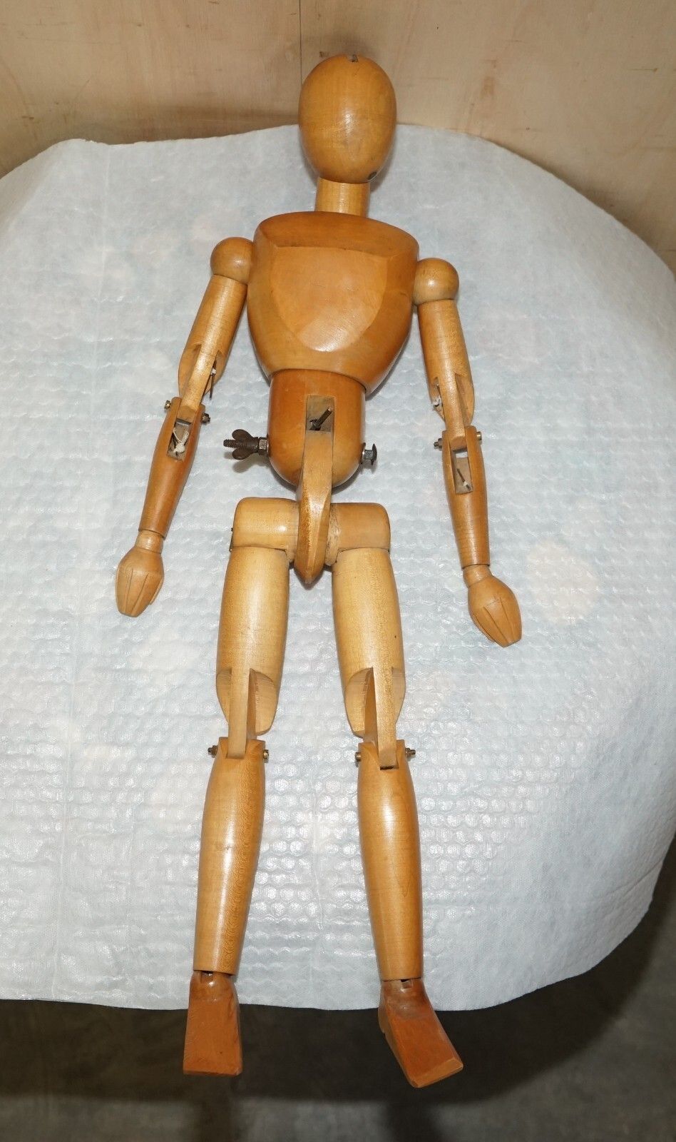 photo for sale Stunning Circa 1950 Antique French Artists Lay Figure Medium Sized Lovely Patina